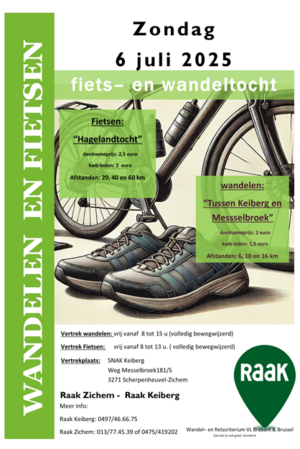 Wandelen tussen Keiberg en Messelbroek en Hagelandse fietstocht