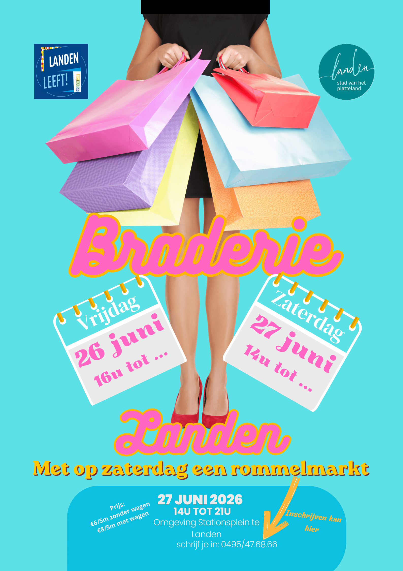 Braderie in Landen