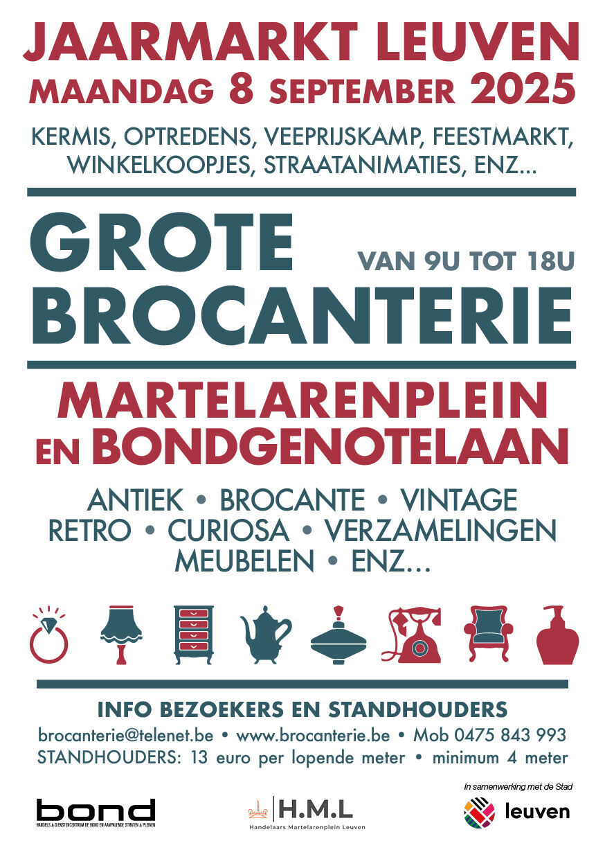 GROTE BROCANTERIE VAN DE JAARMARKT - LEUVEN