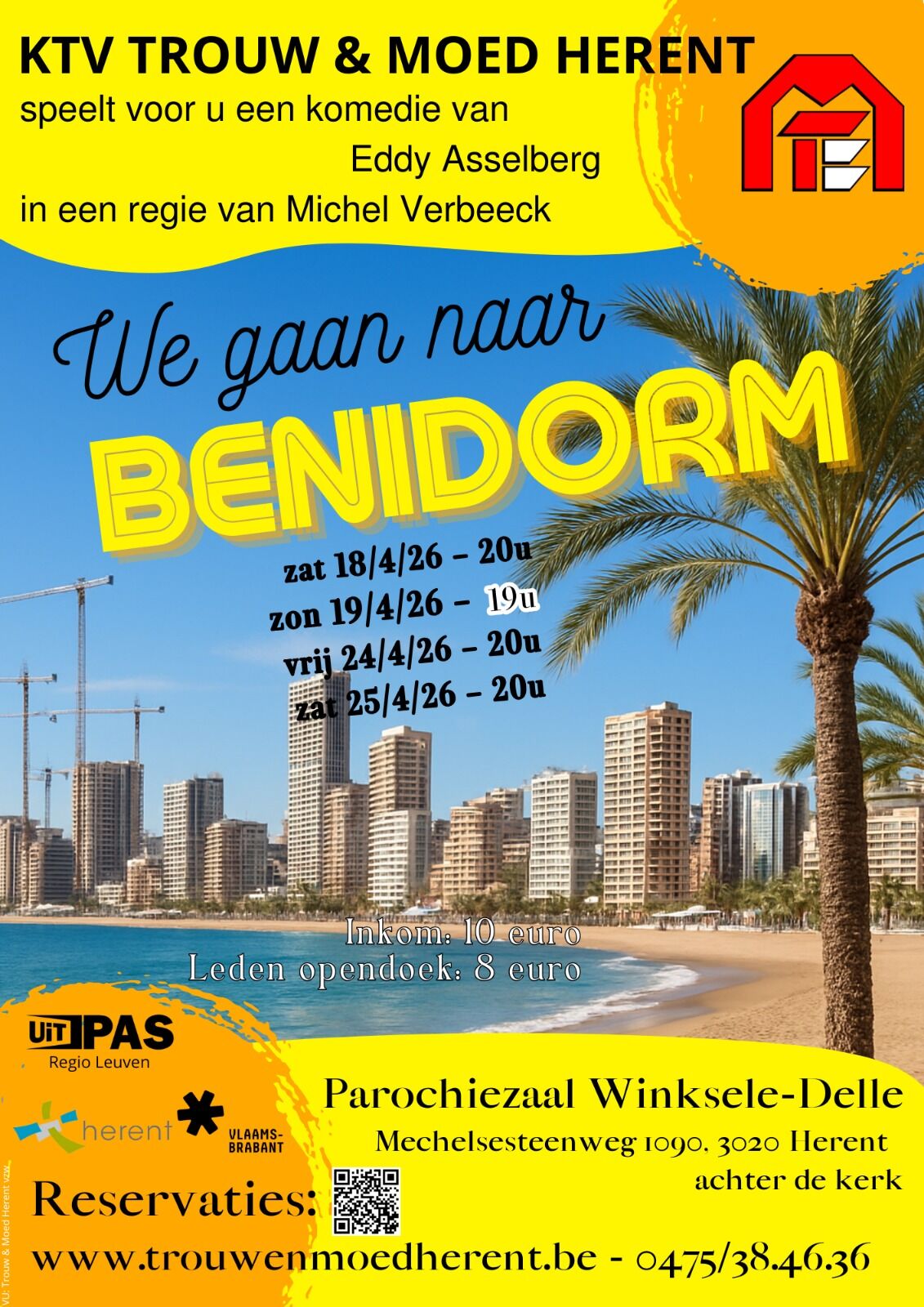 Komedie/Toneelvoorstelling "Wij gaan naar Benidorm"