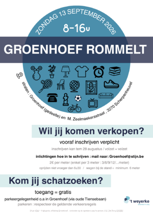 Rommelmarkt "Groenhoef rommelt"