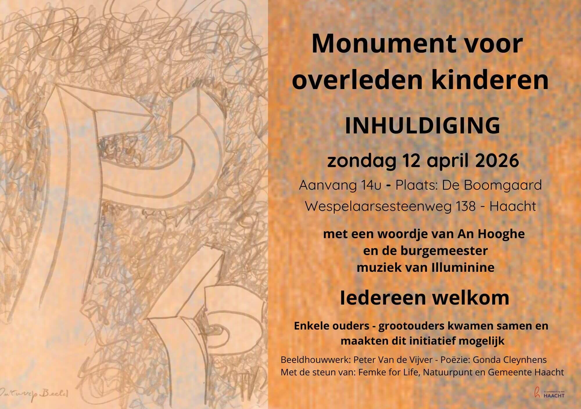 Inhuldiging Monument voor overleden kinderen
