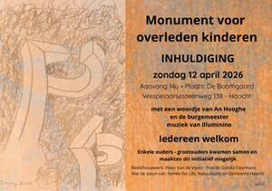 Inhuldiging Monument voor overleden kinderen
