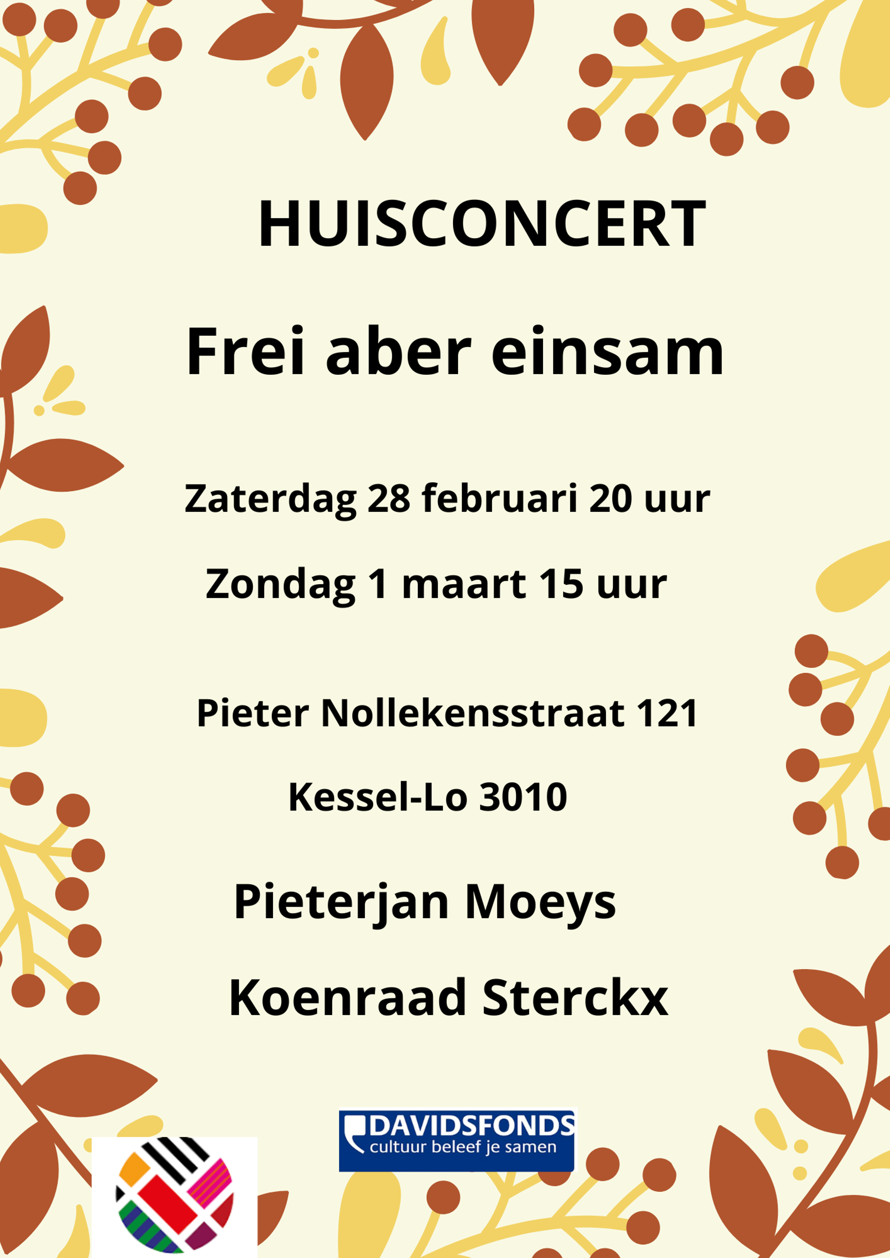 Frei aber einsam; kamerconcert