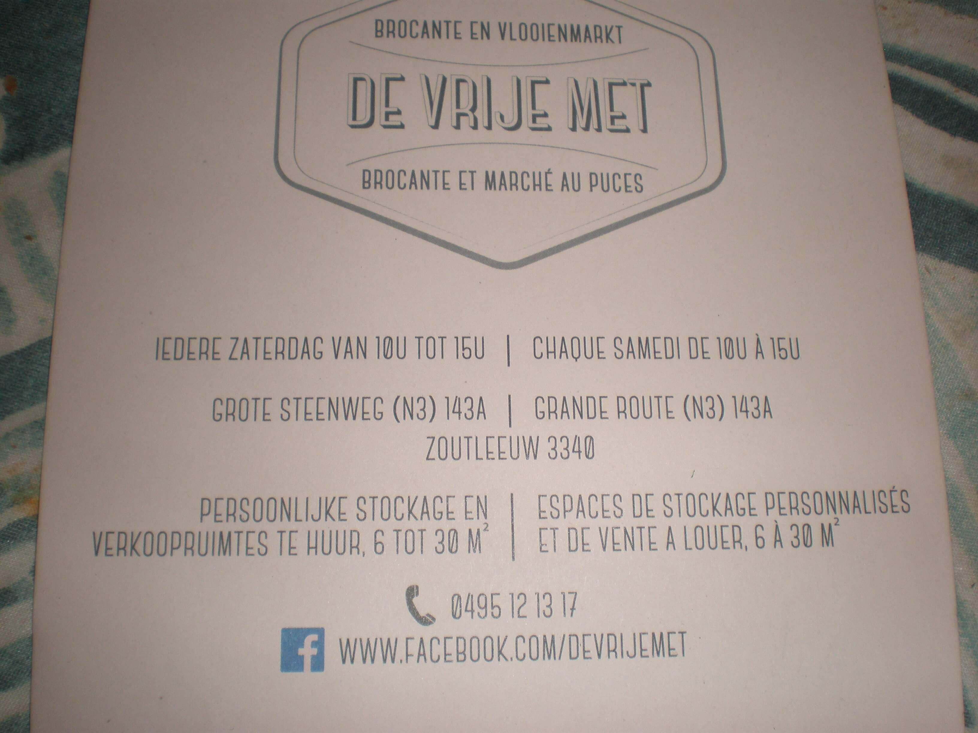 Brocante en vlooiemarkt DE VRIJE MET