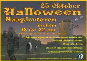 Halloween aan de Maagdentoren in Zichem