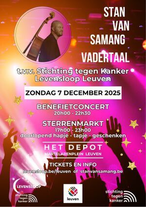 Benefietconcert "Vadertaal" door Stan Van Samang
