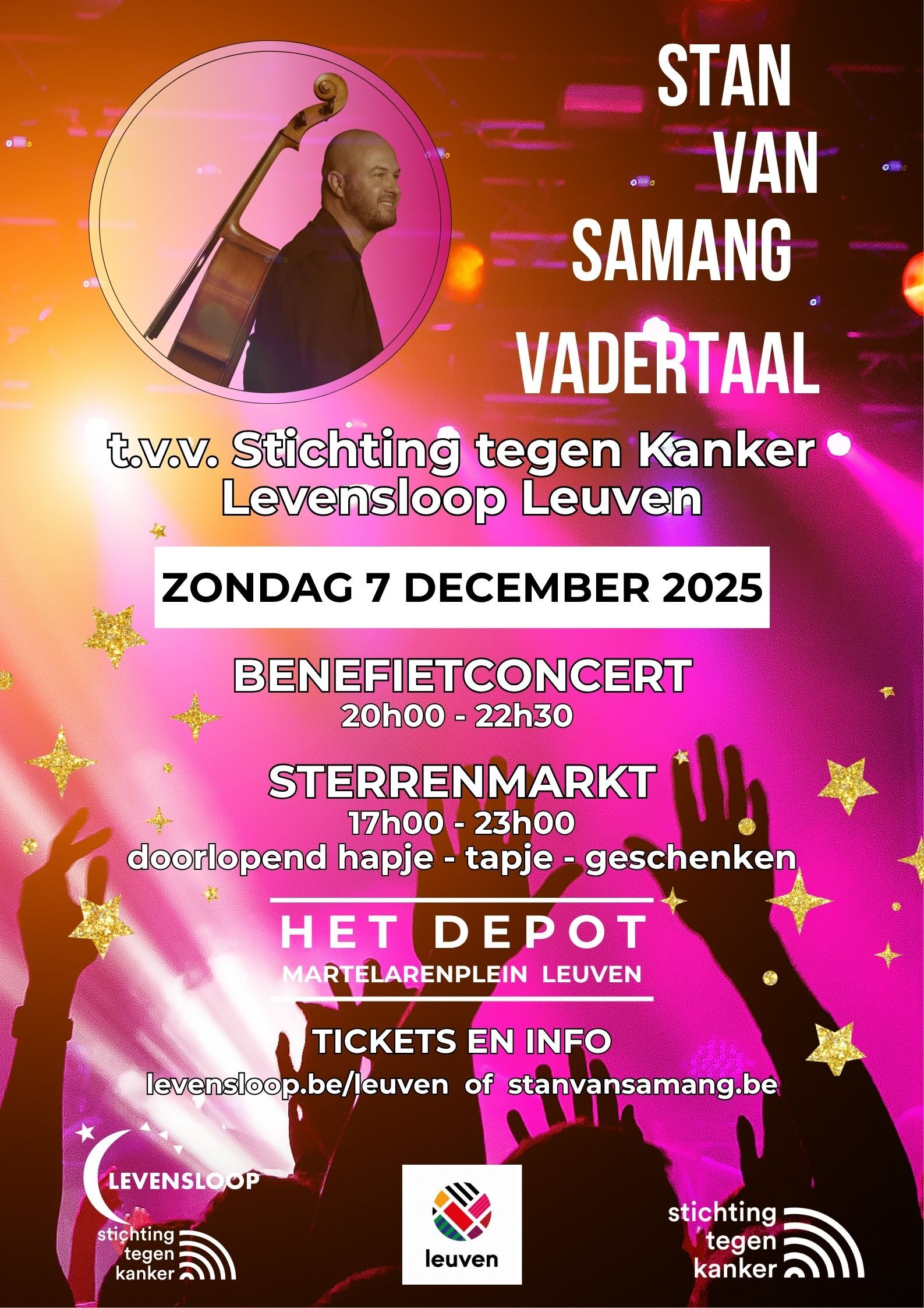 Benefietconcert "Vadertaal" door Stan Van Samang