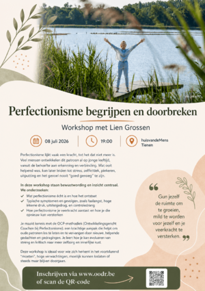 Workshop: Perfectionisme begrijpen en doorbreken