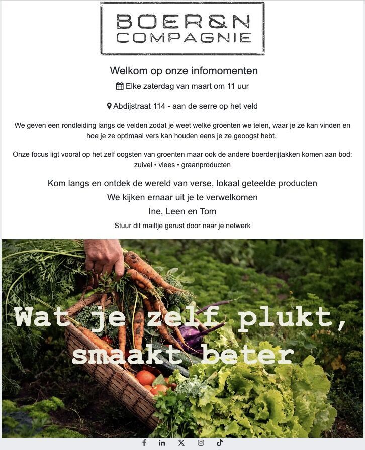 Rondleiding op zelfoogstboerderij