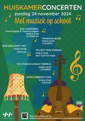 Huiskamerconcerten 2025 met oa. Anaïs Vijgen, Verónica Codesal & Eva De Roovere