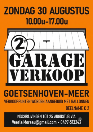 Garageverkoop Goetsenhoven-Meer