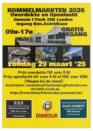Rommelmarkt Domein 't park EMI Landen