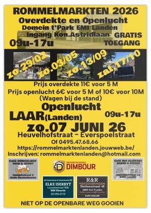 Rommelmarkt Domein 't park EMI Landen