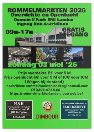 Rommelmarkt Domein 't park EMI Landen