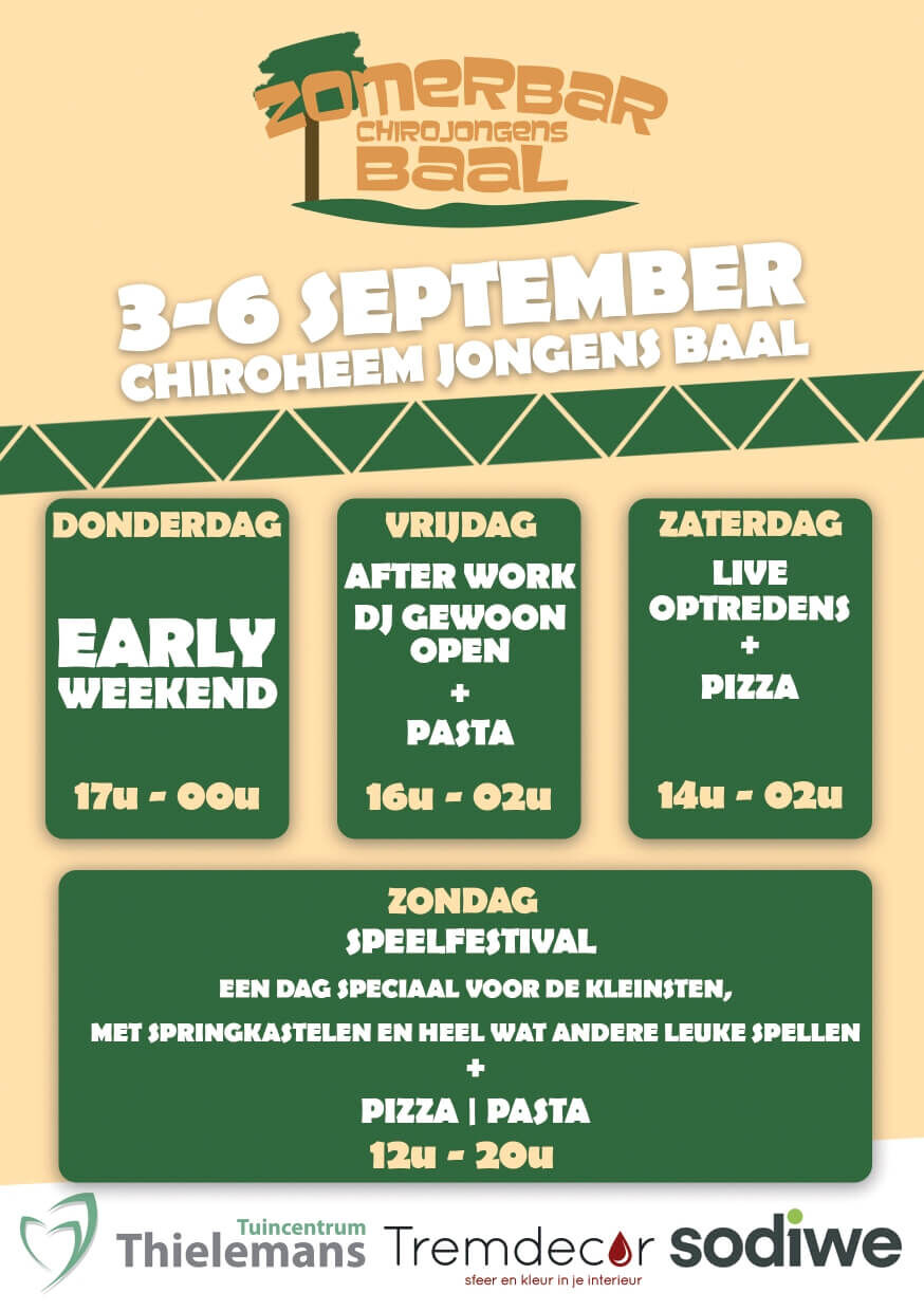 Zomerbar Chirojongens Baal