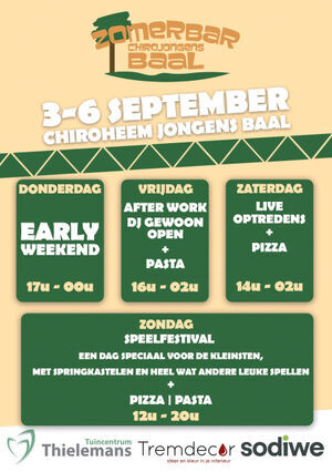 Zomerbar Chirojongens Baal
