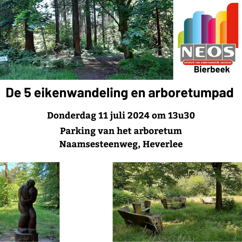 De 5 eiken wandeling