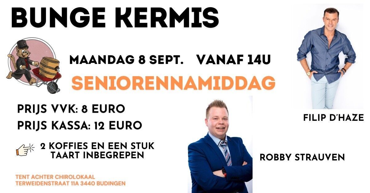 Bunge kermis - seniorennamiddag