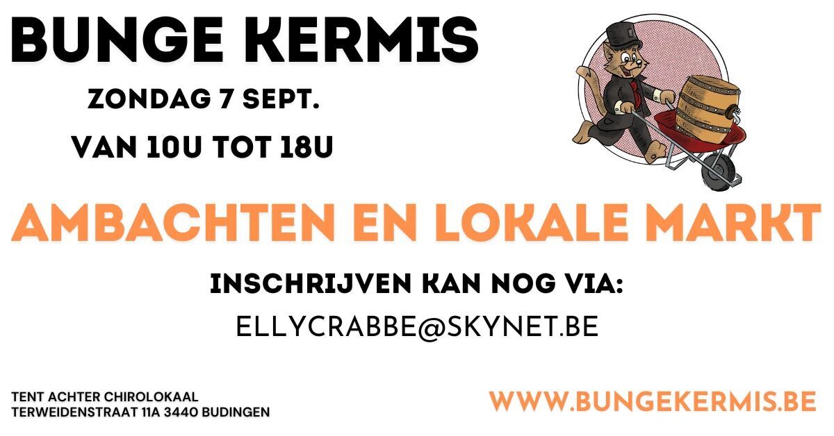 Bunge kermis - Ambachten en lokale markt