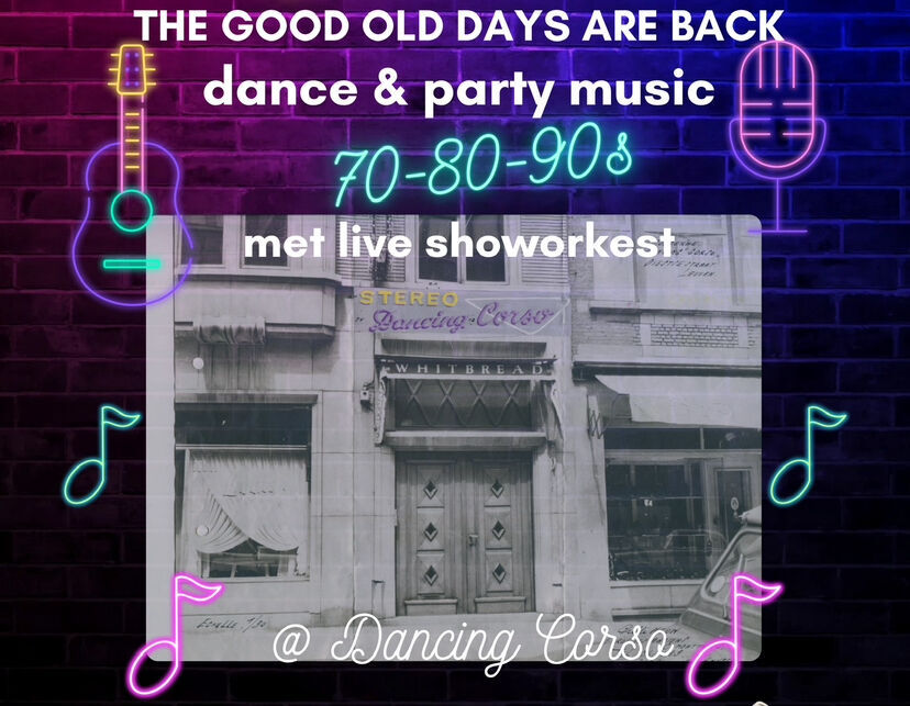 70-80-90s dance party met live-band