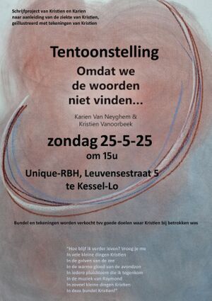 Omdat we de woorden niet vinden