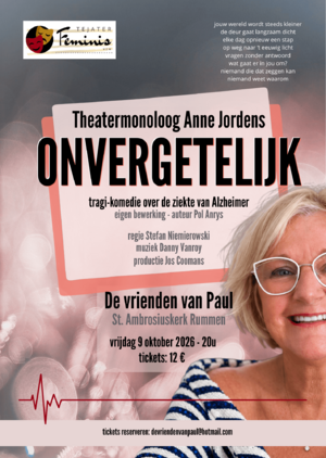 Theatermonoloog "Onvergetelijk"