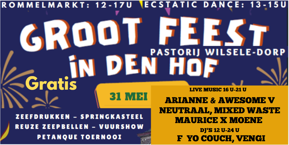 Groot feest in den hof
