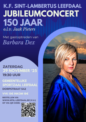 150-jarig jubileum KF Sint Lambertus Leefdaal met gastoptreden van BARBARA DEX
