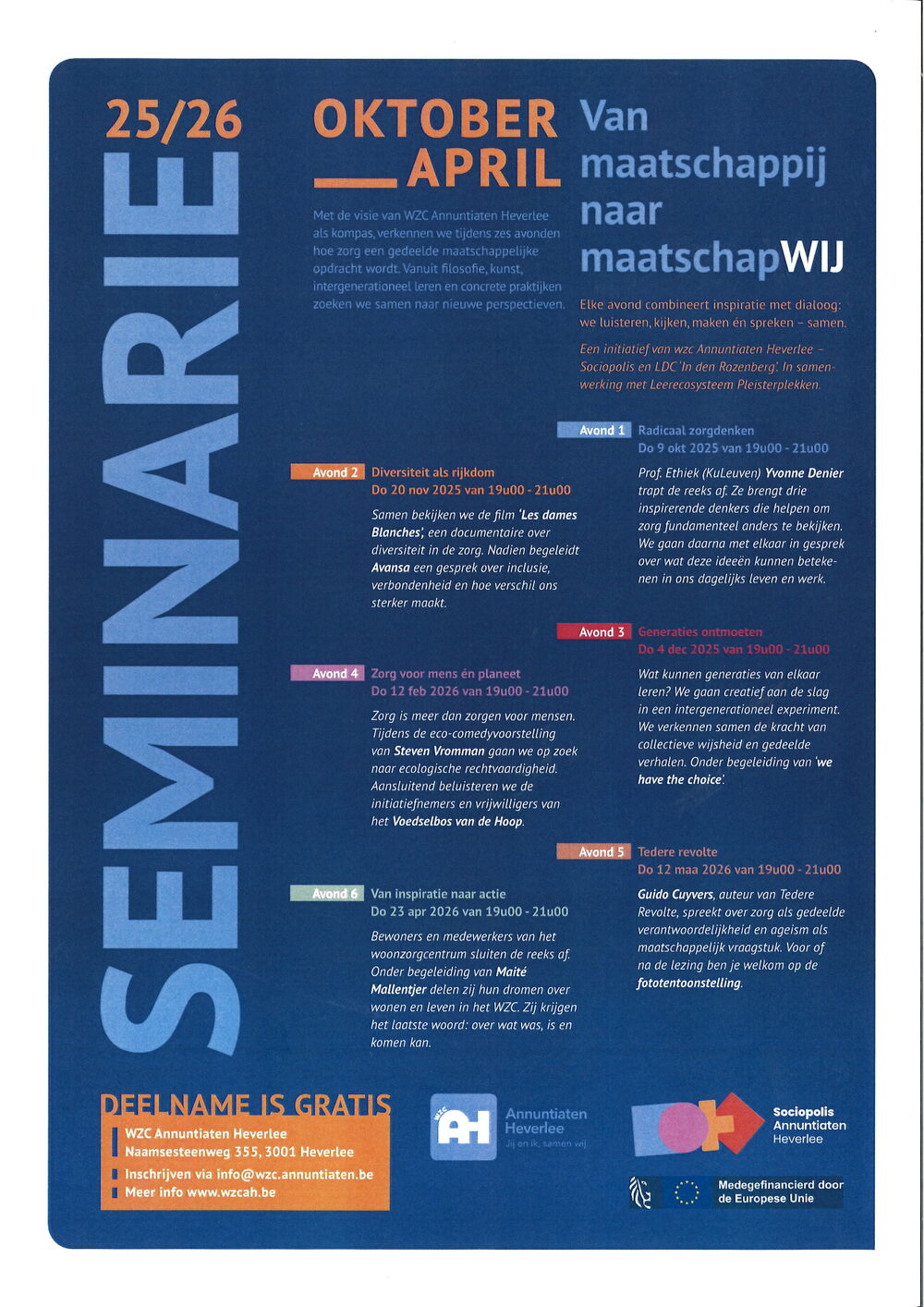 Van maatschappij naar maatschapWIJ – seminarie 6: Van inspiratie naar actie