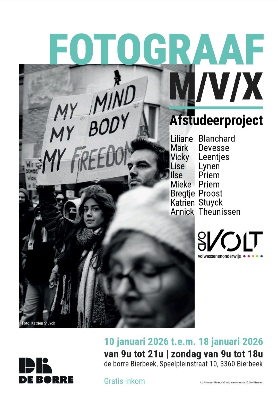 Tentoonstelling Fotograaf M/V/X