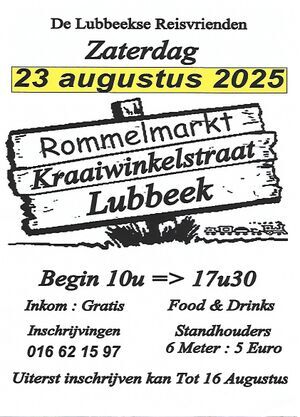 Jaarlijkse Rommelmarkt Kraaiwinkelstraat