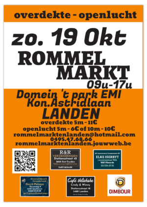 Rommelmarkt EMI domein 't park Landen