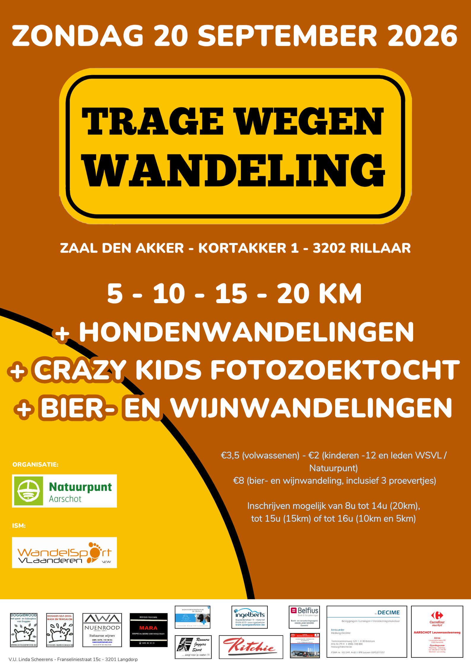 Trage Wegenwandeling 2026