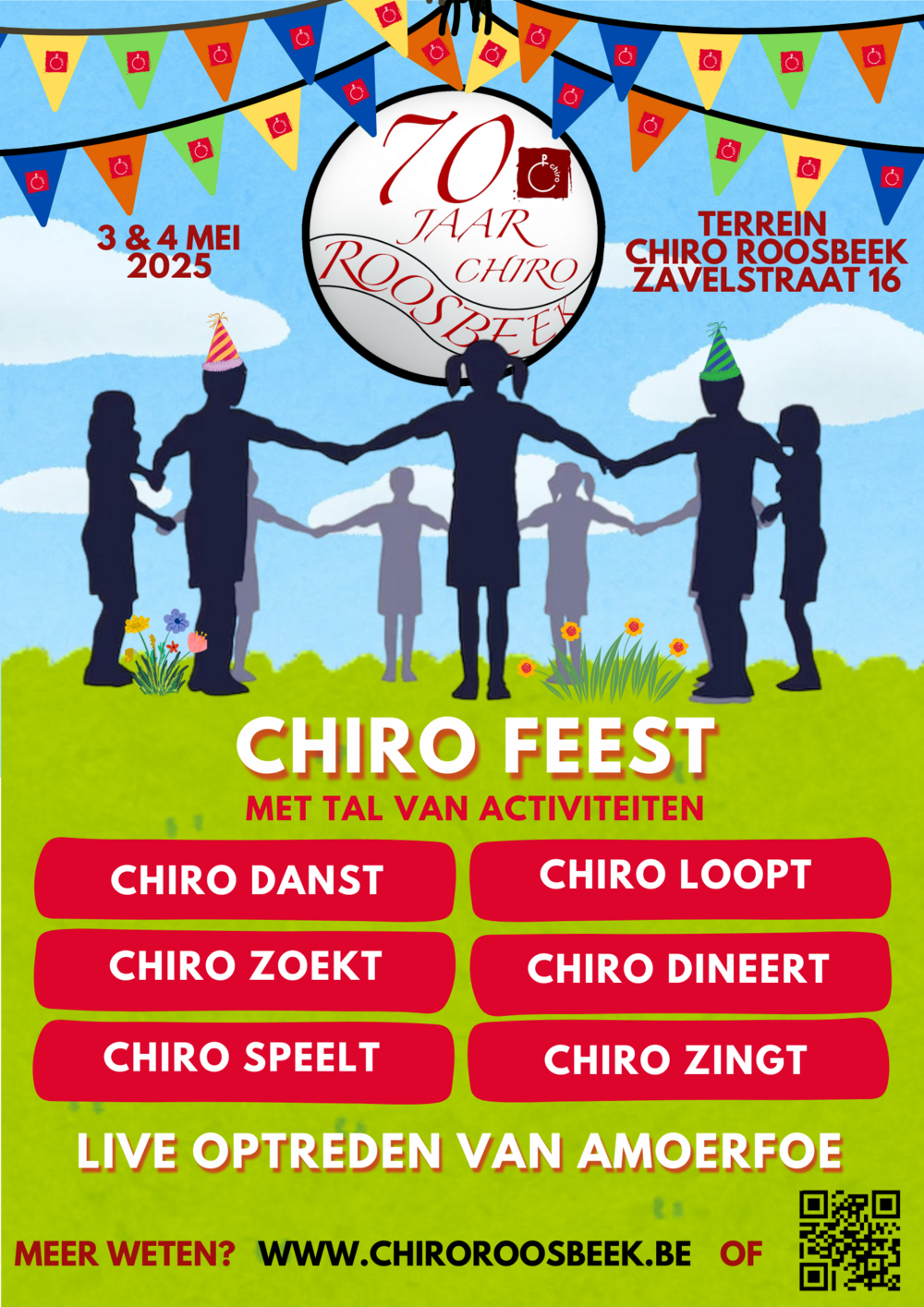 Feestweekend 70 jaar Chiro Roosbeek