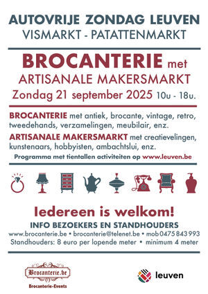 Brocanterie met makersmarkt tgv Autovrije Zondag