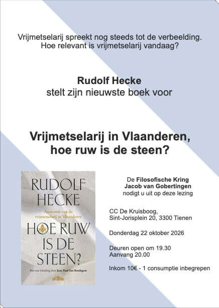 Openbare lezing in Tienen met spreker Rudolf Hecke