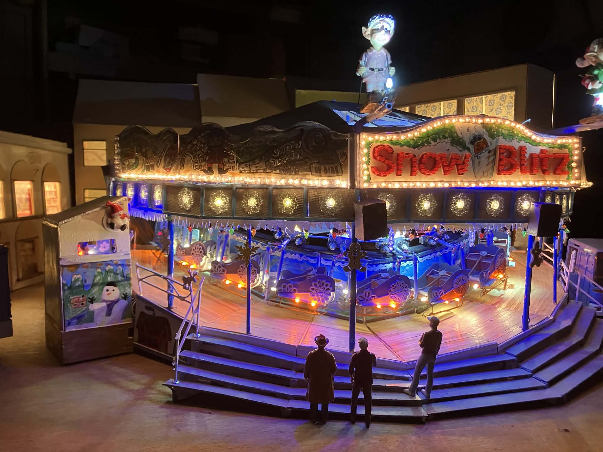 Miniatuurkermis Kersteditie met Snow Blitz