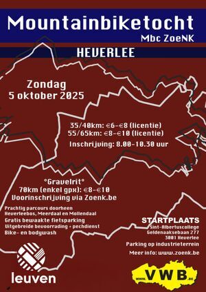 Mountainbike tocht MBC Zoenk