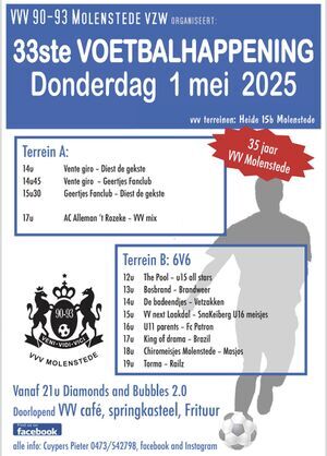 33ste Voetbalhappening VVV Molenstede