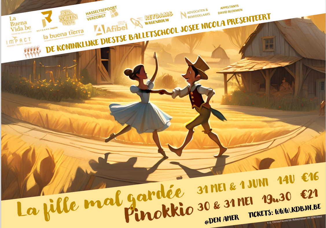 Balletvoorstelling La Fille Mal Gardée