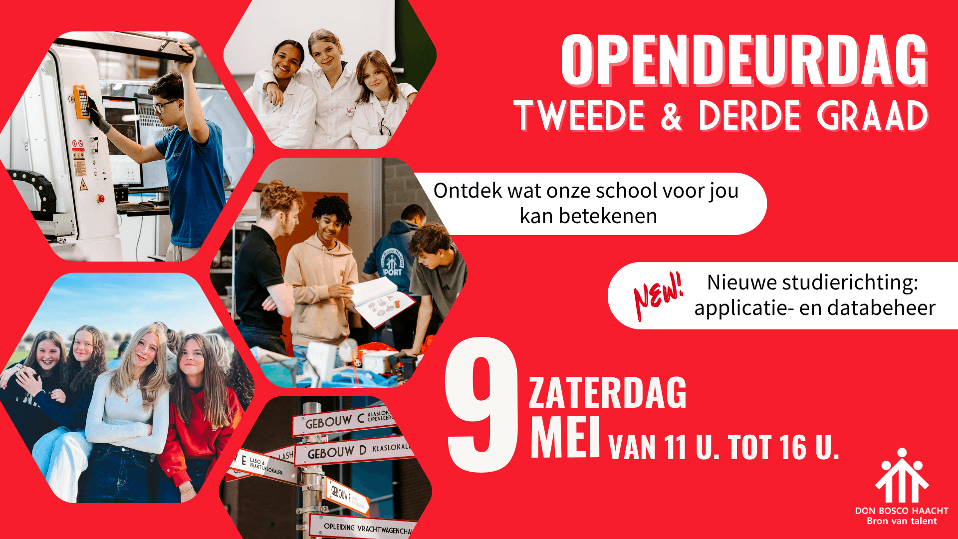 Opendeurdag tweede en derde graad Don Bosco Haacht