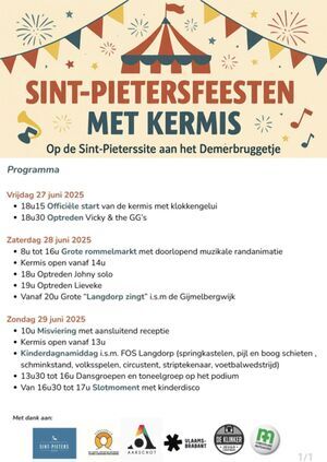 sint - pietersfeesten met kermis