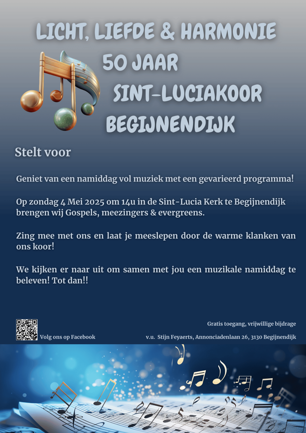 Licht, liefde en harmonie 50 jaar Sint-Luciakoor