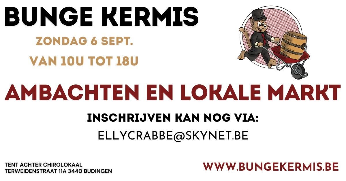 Bunge kermis - Lokale producten- en ambachtenmarkt