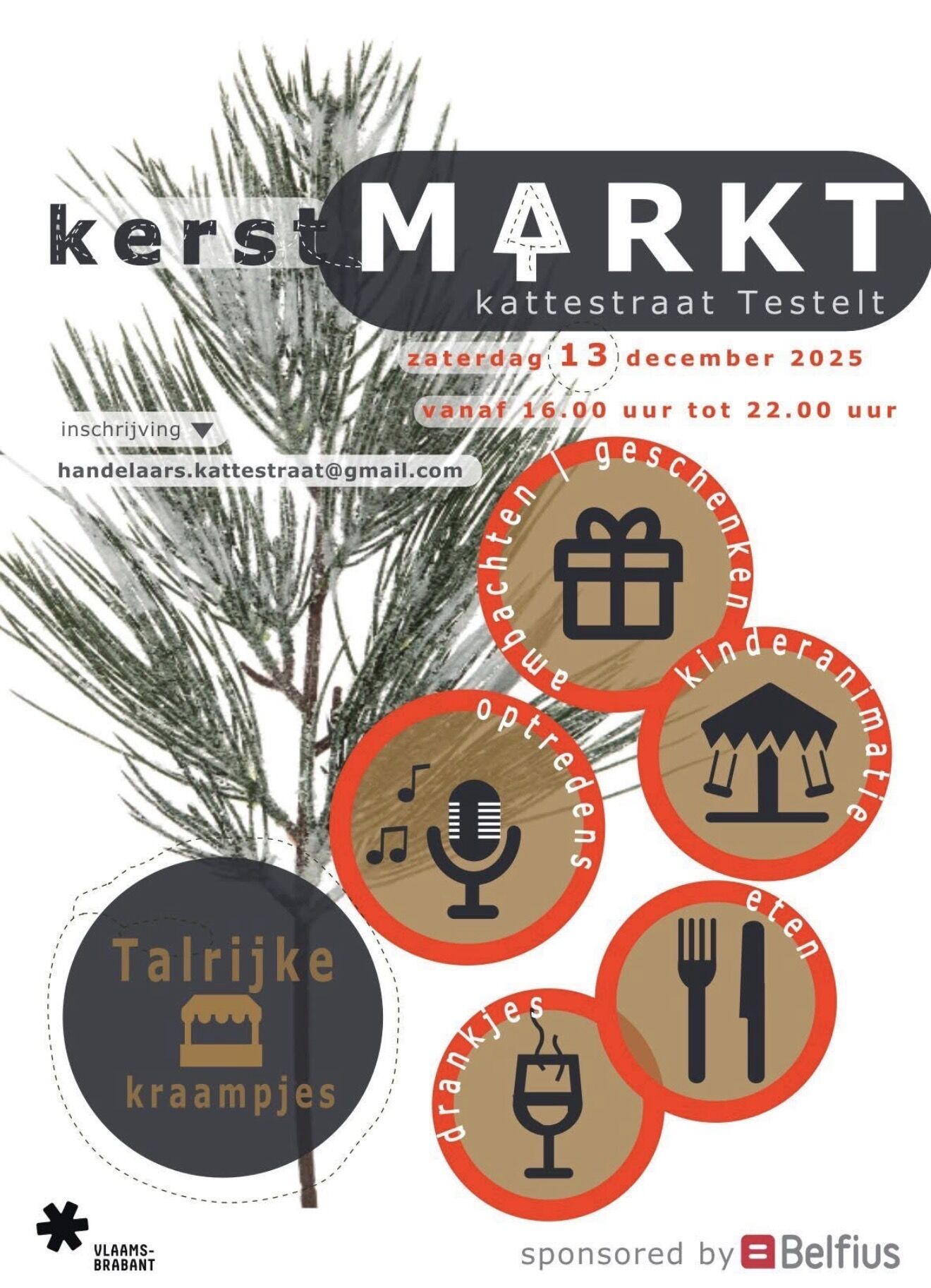 Kerstmarkt Kattestraat Testelt
