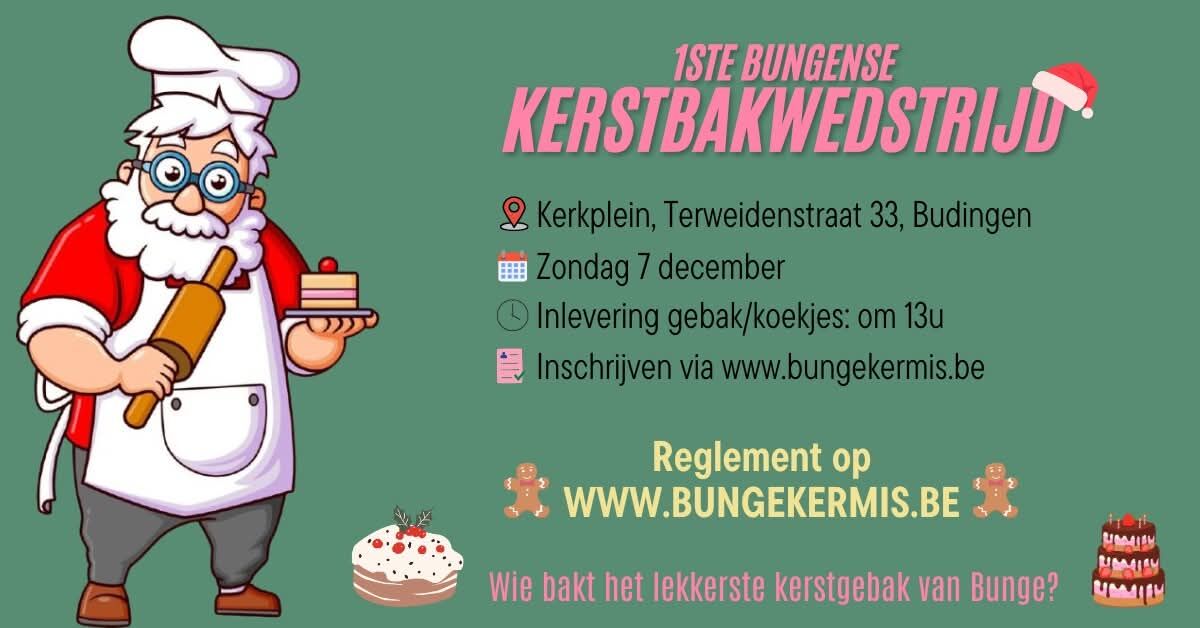 Eerste kerstbakwedstrijd in Bunge
