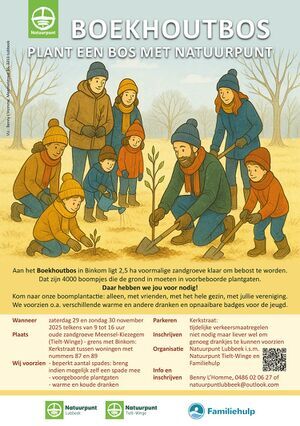 Plant een bos met Natuurpunt Lubbeek en Natuurpunt Tielt-Winge