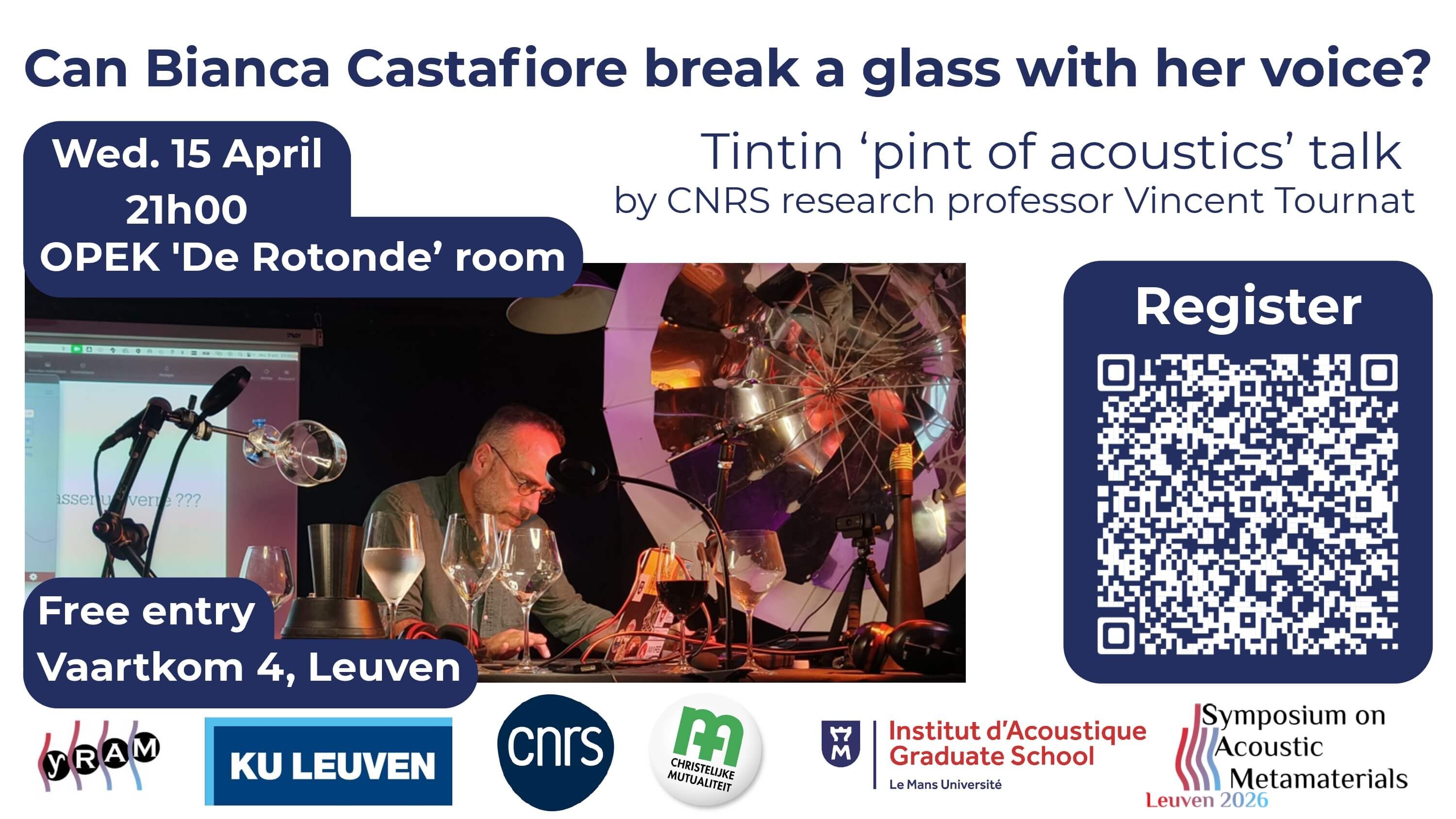 Tintin "Pint of Acoustics" talk: "Can Bianca Castafiore break a glass with her voice?"
