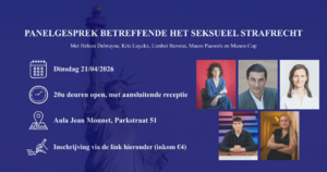 LVSV Leuven: panelgesprek seksueel strafrecht